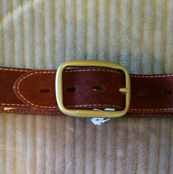 Leather Suede Belt - Picture 2 of 5